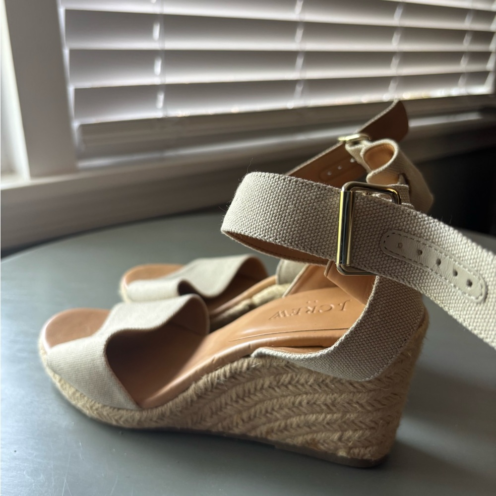 J. Crew Tan Wedge Shoes